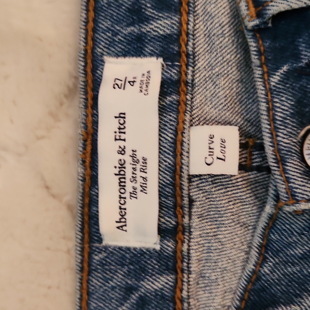 ABERCOMBIE AND FITCH THE STRAIGHT CURVE LOVE JEANS - Picture 3 of 5